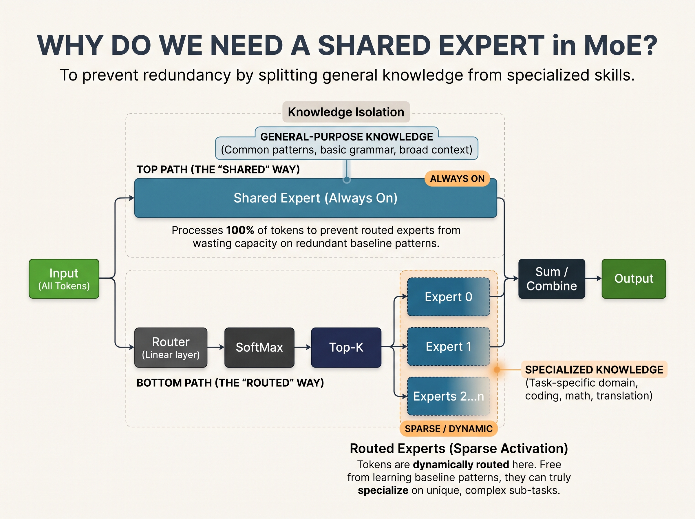 MoE shared experts